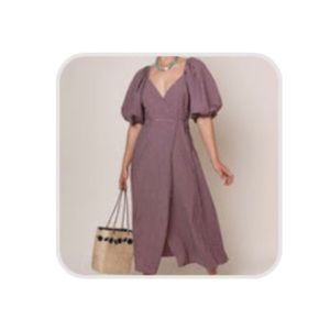 Rixo London new without tags Alex - black and pink seersucker dress